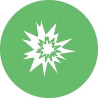 Sparkle Glyph Circle Background Icon vector