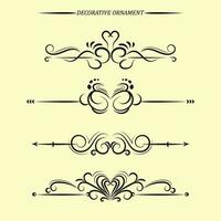 Decorative divider element style collection vector