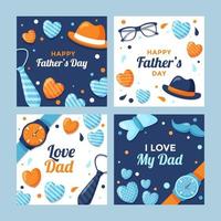 Happy Fathers Day Card vector