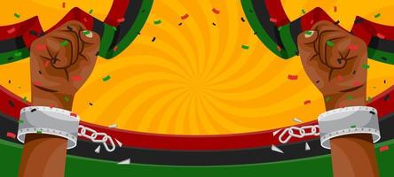 Juneteenth Freedom Day Background vector