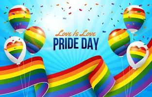 Pride Day Background vector