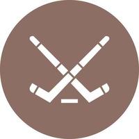 Ice Hockey Glyph Circle Background Icon vector