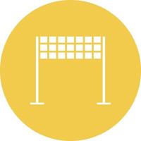 Finish Line Glyph Circle Background Icon vector
