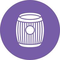 Barrel Glyph Circle Background Icon vector