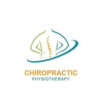 Chiropractic symbol vector icon design illustration template