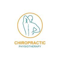 Chiropractic symbol vector icon design illustration template