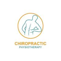 Chiropractic symbol vector icon design illustration template