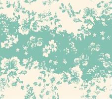 Delicate floral pattern with drawn elements and watercolor motifs, perfect for fabric and decoration vector