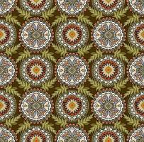 Damask pattern with vintage decorative elements. Perfect for printing on fabric or decoration vector