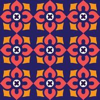 Floor tiles pattern in vintage style vector