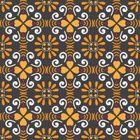 Indian floral seamless pattern background vector