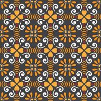 Indian floral seamless pattern background vector