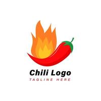 diseño de logotipo de chile rojo picante