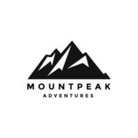 Mountain logo design template vector