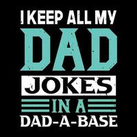 papá cita tipografía diseños de camisetas vector premium para el día del padre