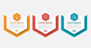 Vector infographic design template with 3 options or steps