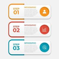 Vector infographic design template with 3 options or steps