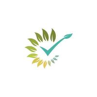 leaf circle financial Logo Vector