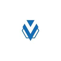V Bot Logo design Vector