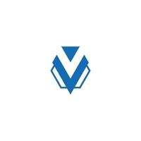 V Bot Logo design Vector