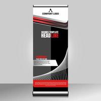 roll up banner suitable for corporate advertising vector