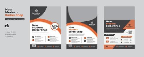 Barbershop Flyer Template vector