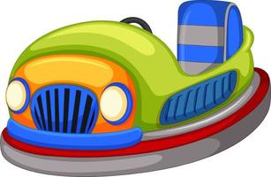 Bumper car in cartoon style vector