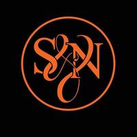 Alphabet letters Initials Monogram logo SN, NS, S and NYS or N and S free to downloads designs vector