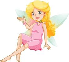 Beauty fairy on a white background vector