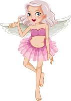 Beauty fairy on a white background vector