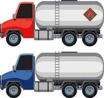 Cartoon tank truck or gas truck vector