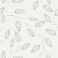 Seamless background in nature style. Vintage Pattern. Geometric ornament. Elements of leaves. Vector illustration. Use for wallpaper, print packaging paper, textiles.