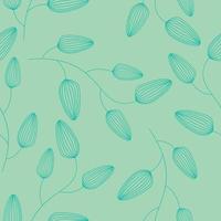 Seamless background in nature style. Vintage Pattern. Geometric ornament. Elements of leaves. Vector illustration. Use for wallpaper, print packaging paper, textiles.