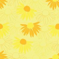 Modern tropical flowers seamless pattern design. Seamless pattern with spring flowers and leaves. Hand drawn background. floral pattern for wallpaper or fabric. Botanic Tile. vector