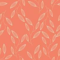 Seamless background in nature style. Vintage Pattern. Geometric ornament. Elements of leaves. Vector illustration. Use for wallpaper, print packaging paper, textiles.