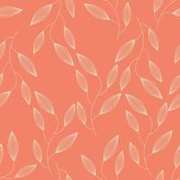 Seamless background in nature style. Vintage Pattern. Geometric ornament. Elements of leaves. Vector illustration. Use for wallpaper, print packaging paper, textiles.