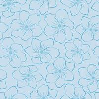 Modern tropical flowers seamless pattern design. Seamless pattern with spring flowers and leaves. Hand drawn background. floral pattern for wallpaper or fabric. Botanic Tile. vector