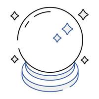 Trendy isometric icon of magic globe vector