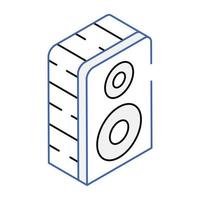 Get your hands on speaker isometric icon vector