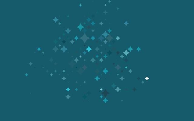 Light Blue, Green vector cover with small and big stars.
