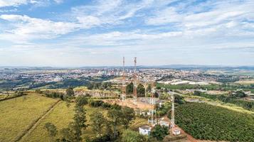 Aerial view of 3G towers photo