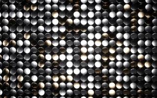 Gold coins shiny mosaic background. Black background with gold and silver lights background. Silver and gold. 3D rendering. Premium quality image. photo