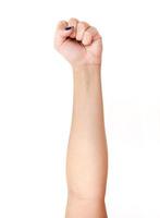 Woman hand sign isolated photo