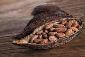 fondo de postre de cacao, polvo y alimentos aromáticos