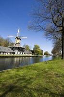 Traditional old windmills in Netherlands photo