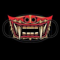 Barong face mask vector