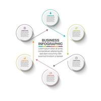 Presentation Business circle infographic template vector