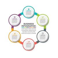 Presentation Business circle infographic template vector