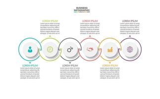 Presentation business infographic template vector