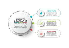 Presentation business infographic template vector